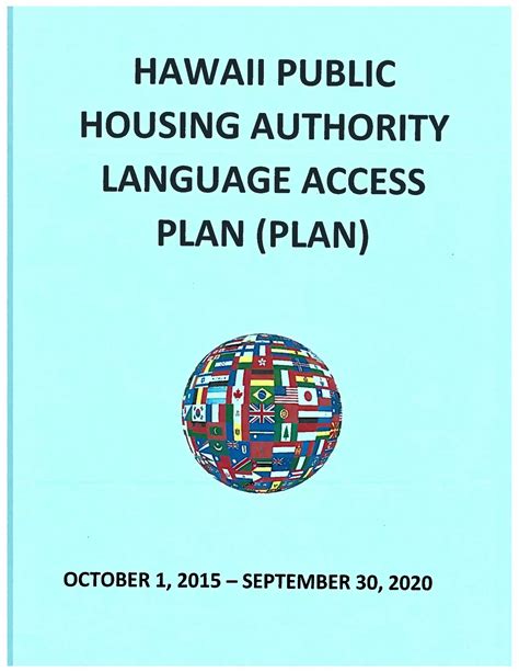 Hawaii Public Housing Authority Language Access Plan | PDF