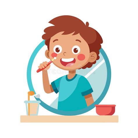 Boy Brush Teeth Clip Art