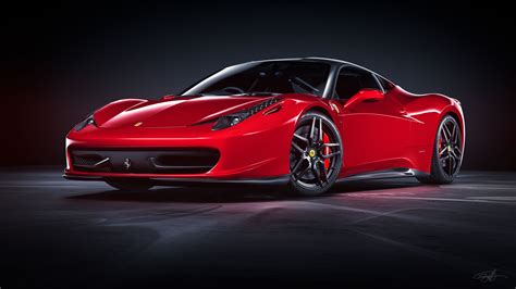Red Ferrari 458 Wallpaper