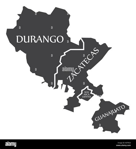 Map of zacatecas hi-res stock photography and images - Alamy