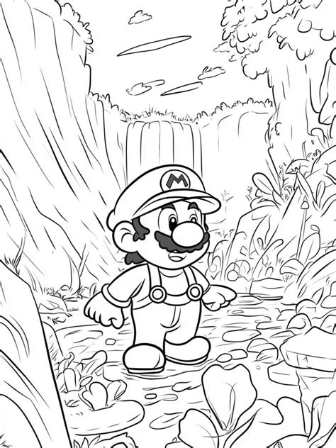Evil Mario Coloring Pages 的图像结果