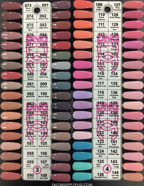 dnd nail gel color chart