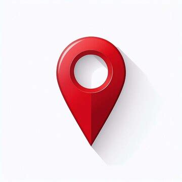A red pin with a hole in the middle of it | Premium AI-generated vector