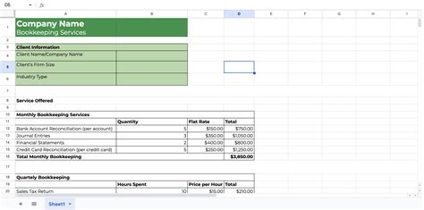 Account Management Excel Template