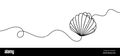 Image result for Open Sea Shell Line Drawing