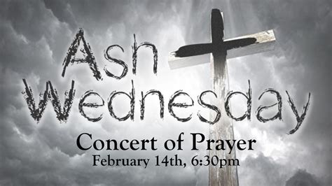 Ash Wednesday Concert of Prayer, 505 Community Dr, Seymour, IN, United ...