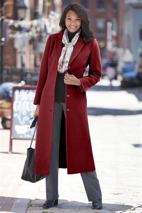 Long Wool Blend Coat: Classic Women’s Clothing from #ChadwicksofBoston ...
