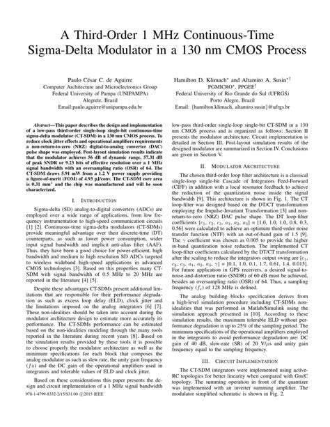 Image result for Third Order Sigma Delta Modulator