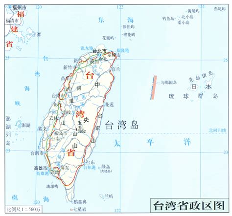 台湾政区地图_台湾地图查询