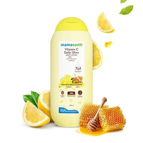 Mamaearth Vitamin C Daily Glow Body Lotion For Skin Brightening 200 ml