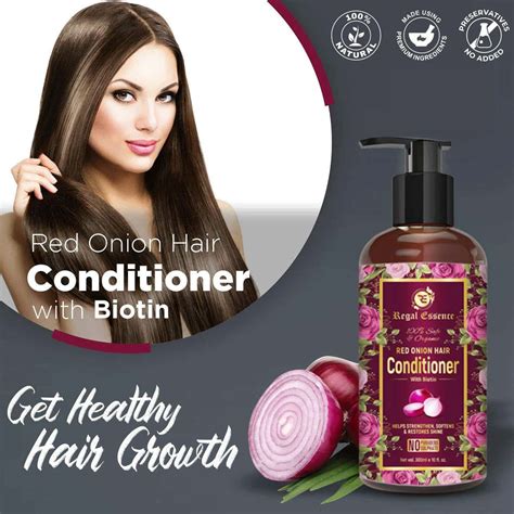 Buy REGAL ESSENCE RED ONION HAIR CONDITIONER WITH BIOTIN RED ONION ...