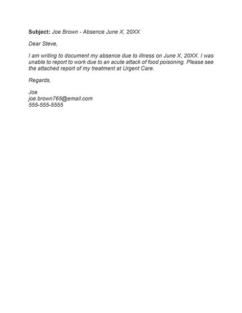 49 Professional Sick Leave Email Templates ᐅ TemplateLab