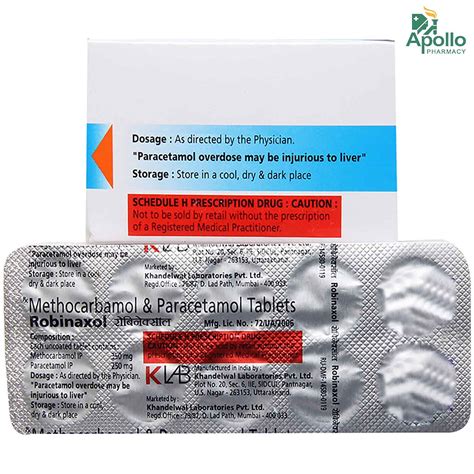 Robinaxol Tablet 10's Price, Uses, Side Effects, Composition - Apollo ...