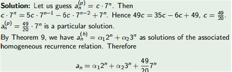 Find all solutions of the recurrence relationan =5an -1-6an-2 +7n ...