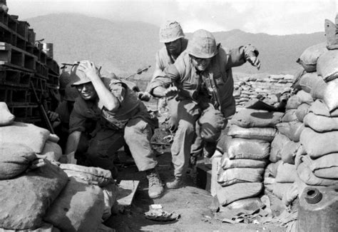 Vietnam War USMC Khe Sanh 1968 Viet Cong Shelling During Tet 8.5x11 ...