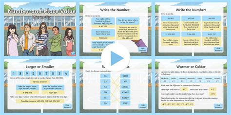 Year 6 Number and Place Value Warm-Up Maths PowerPoint