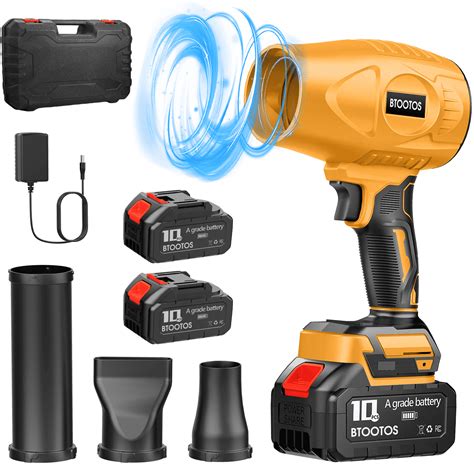 Leaf Blower Cordless, 21V Lightweight Leaf Blower, 2 X 3.0Ah Batteries ...