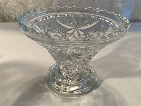 Vintage Anchor Hocking Prescut Clear Star of David Pattern Clear Glass ...