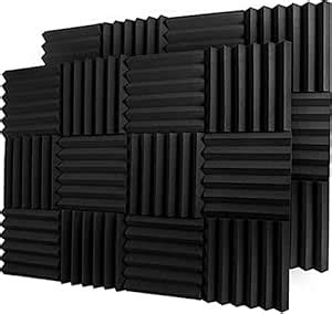 DEVICE OF URBAN INFOTECH 24Pack Acoustic Sound Proof Foam Panels, Noise ...