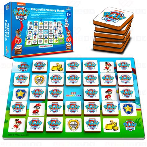 Paw Patrol Magnetic Memory Match Board Game – Wembley Toys