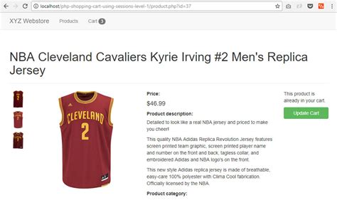 Add to Cart Tutorial 的图像结果