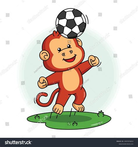 311 Cartoon Monkey Soccer Images, Stock Photos & Vectors | Shutterstock