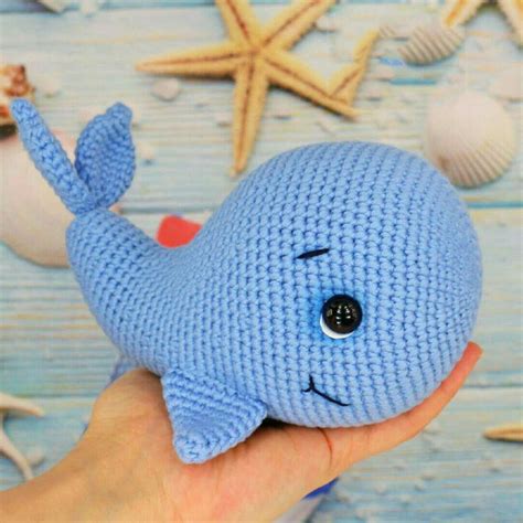 Crochet Stuffed Whale Animal for Kids | Soft and Cuddly Plush Toy ...