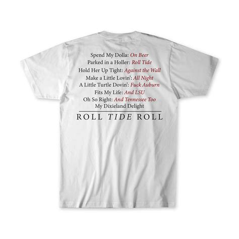 Dixieland Delight Alabama Shirt - Fan Edition Lyrics | El Fuego Sports