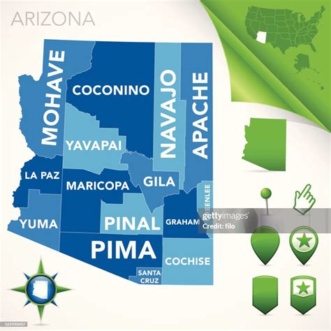 Image result for Arizona County Population Map