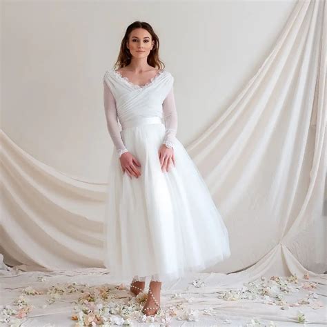 ️ 20+ Best Tea Length Wedding Dresses Ideas In 2024 - HMP