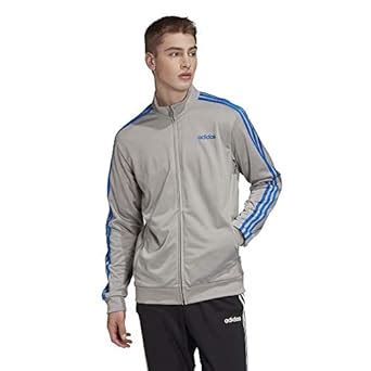 Buy adidas Men's Essentials 3-stripes Tricot Track Jacket, MGH Solid ...