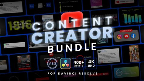 Content Creator Bundle I 150+ Titles for Davinci Resolve