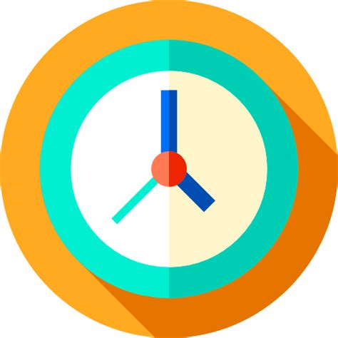 Ícone de Relógio de parede Flat Circular Flat | Freepik