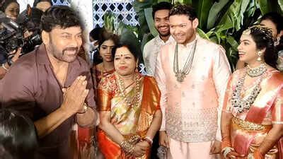 Chiranjeevi graces a big fat wedding in style! | Telugu Movie News ...
