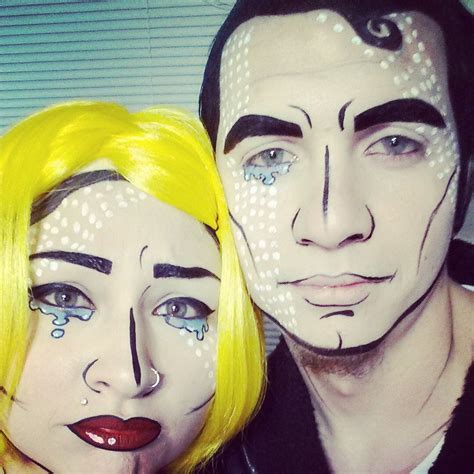 Pop art couple :) www.youtube.com/beautybyjosiek | Pop art costume, Pop ...