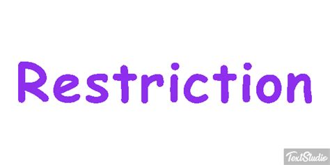 Image result for restriction