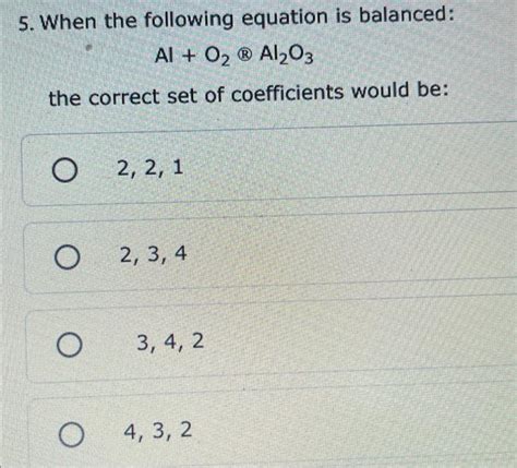 Image result for Al O2 Balanced Equation