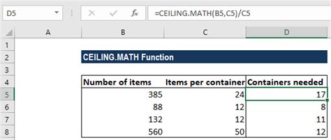 Image result for Ceiling Function Example