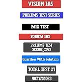 Buy UPSC PRELIMS 2025 TEST SERIES ( VISION IAS 1 TO 10 & FORUM IAS ...