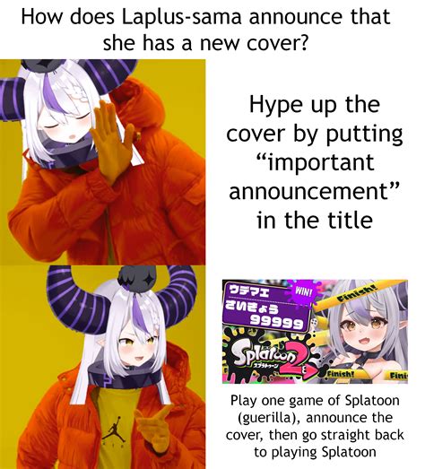 New cover premiering 2 hours from now! Thank you Laplus-sama!! : r/Hololive