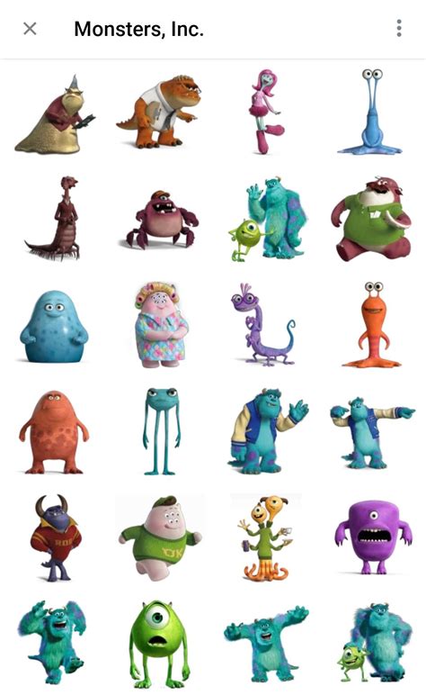 Monsters Inc Characters Names