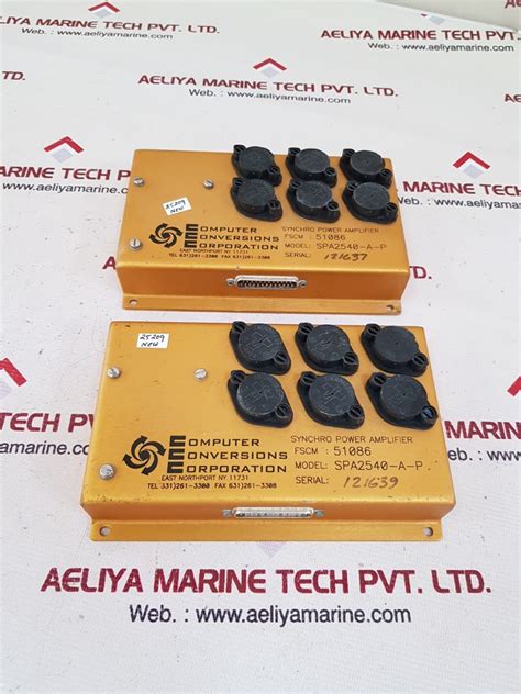 Computer conversions spa2540-a-p synchro power amplifier – Aeliya ...