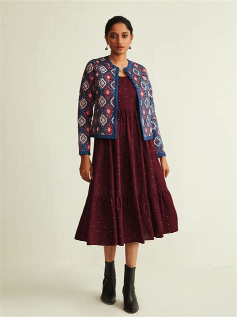 Buy Og Navy Quilted Jacket | Women’s Jacket Online : Ancestry