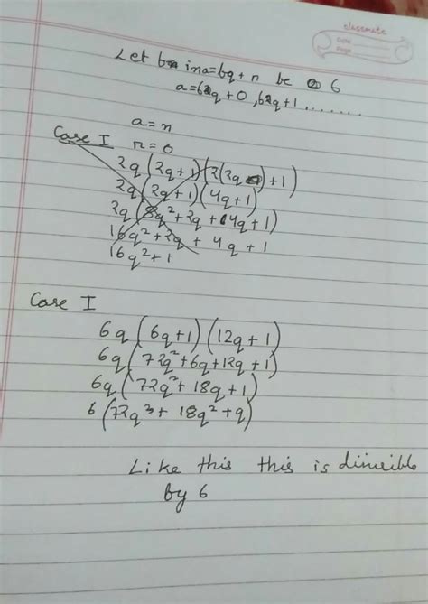 Prove that n(n+1)(2n+1) is divisible by 6 - Brainly.in