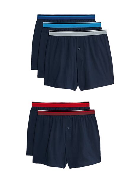 Buy 5pk Pure Cotton Cool & Fresh™ Jersey Boxers at Marks & Spencer