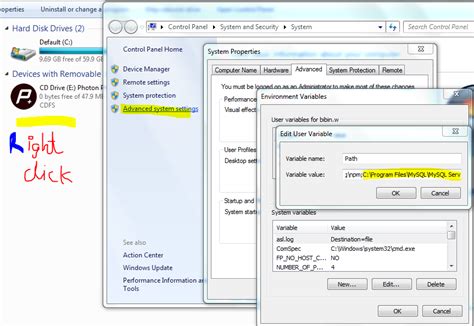 Image result for MySQL Server Environment Variable