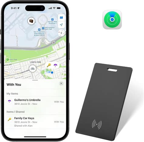 Smart Wallet Tracker Card, VISOOP Wireless Charging Wallet Finder ...