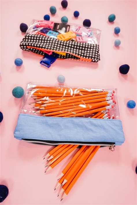 Clear Vinyl Zipper Pouch Tutorial 的图像结果