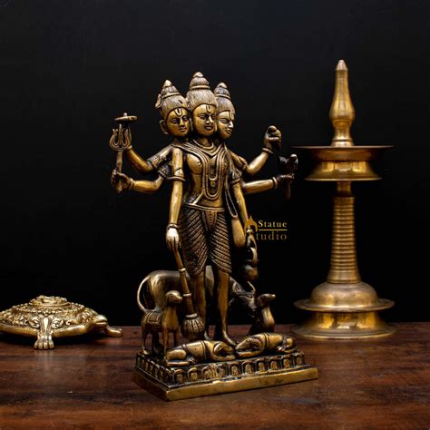 Hindu Trinity Of God Creator of Universe Lord Brahma Fine Murti Idol S ...