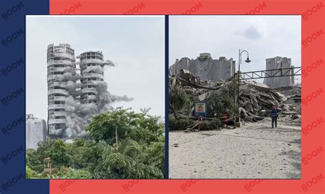 Done And Dusted: Now Only Debris Lies In Place Of Noida Twin Towers